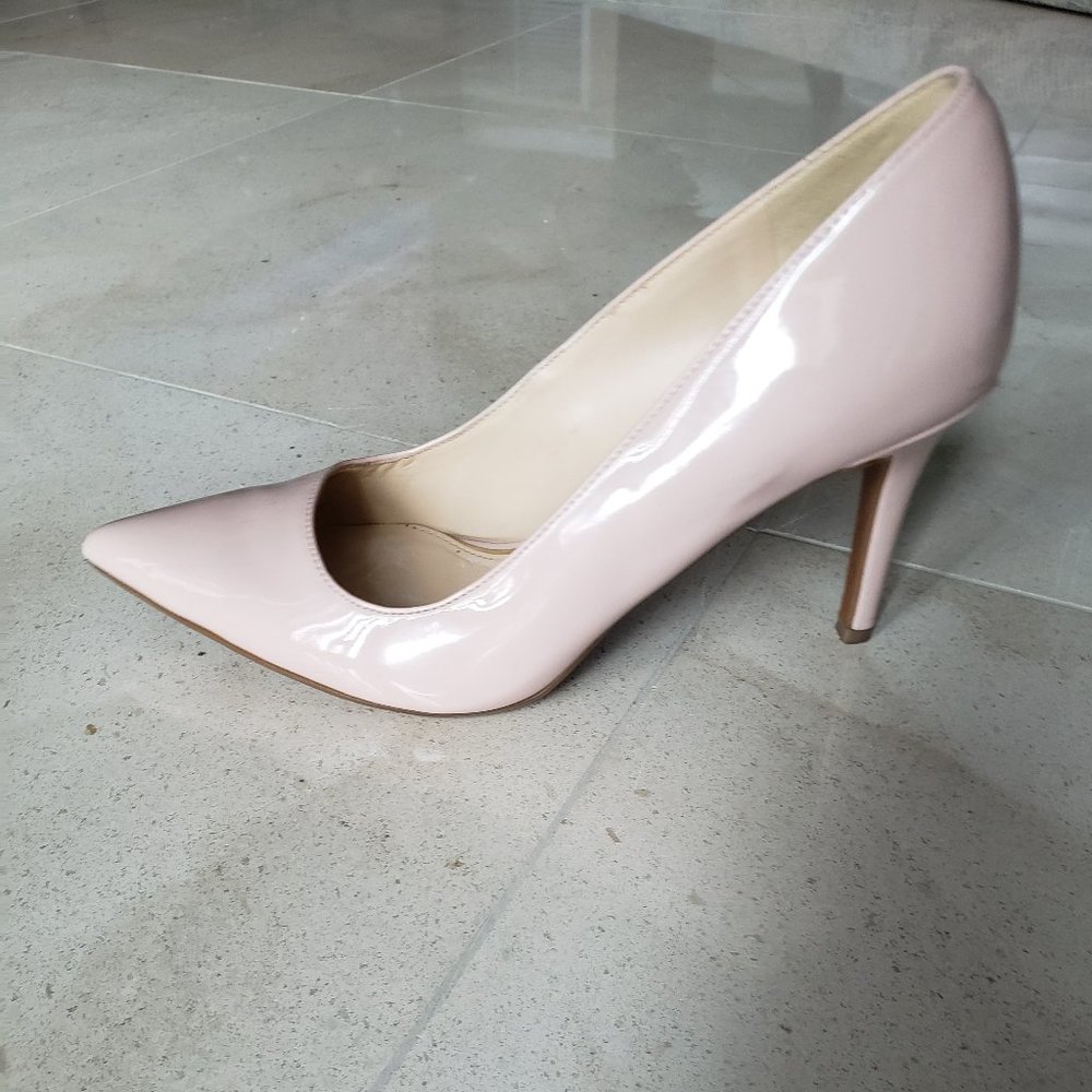 Blush Patent Leather Pump